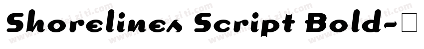Shorelines Script Bold字体转换